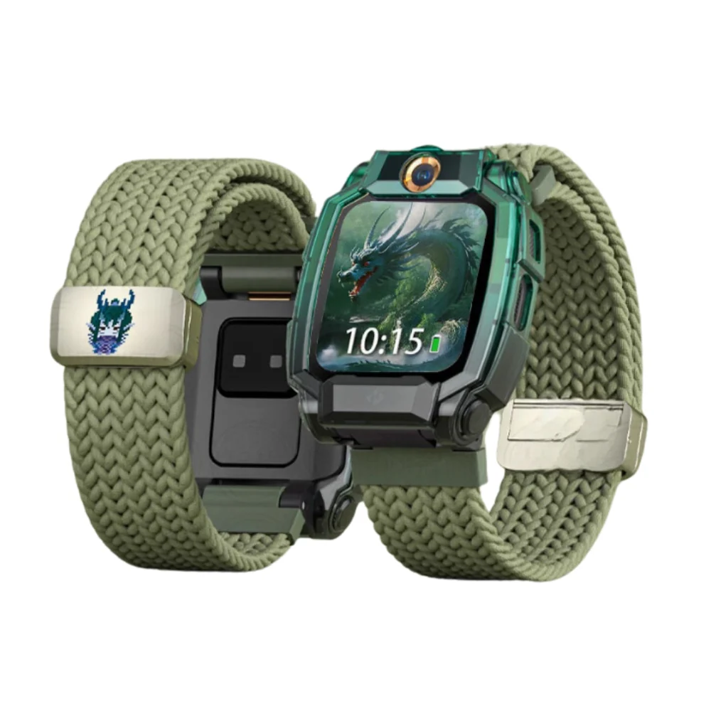 imoo Watch Phone Z2 - Two-in-one Nezha Mythology Woven Elastic Magnetic Adsorption Watch Band + Watch Case - Image 5