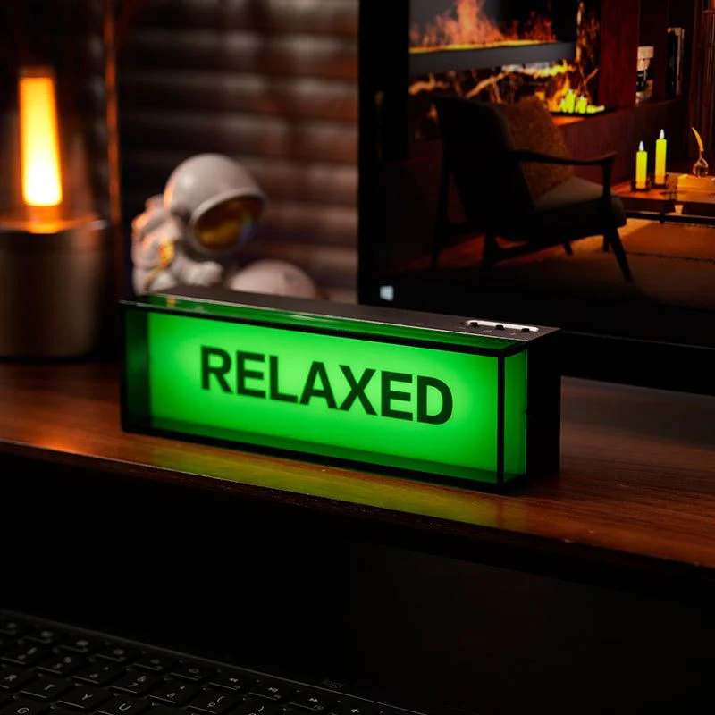 Industrial Vintage Design Style LED Ambient Light Gaming Desk Accessory, Aluminum Alloy Body, Rechargeable - Image 3