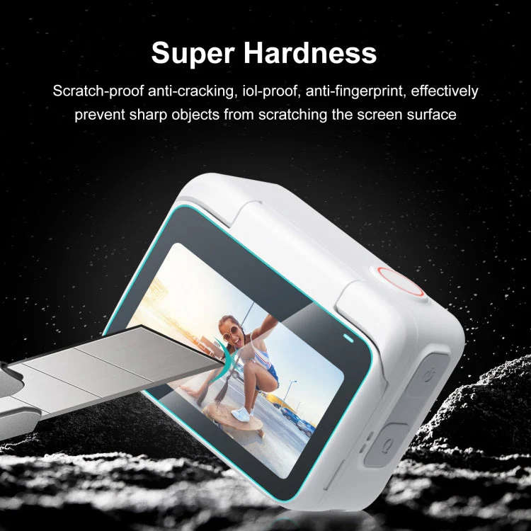 Insta360 GO 3 / GO 3S PULUZ 2 in 1 Screen and Lens Tempered Glass Film - Image 4