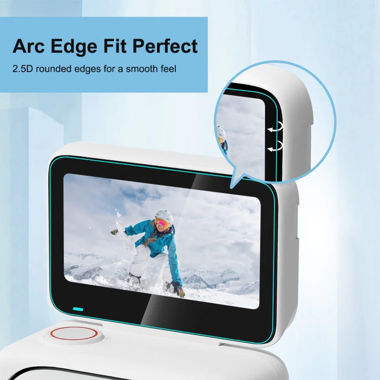 Insta360 GO 3 / GO 3S PULUZ 2 in 1 Screen and Lens Tempered Glass Film - Image 5