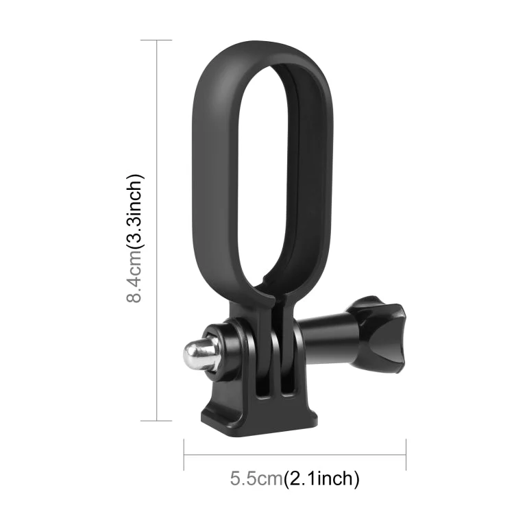 Insta360 GO 3 / GO 3S PULUZ Body Plastic Protective Frame Cage with Screw & Adapter (Black) - Image 2