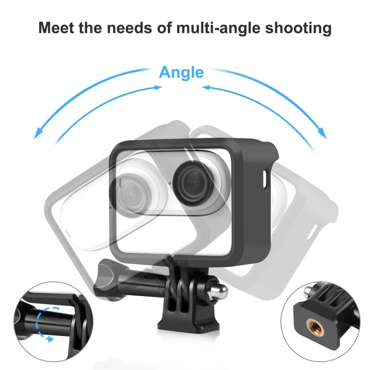 Insta360 GO 3 / GO 3S PULUZ Camera Battery Case Cooling Plastic Protective Frame (Black) - Image 5