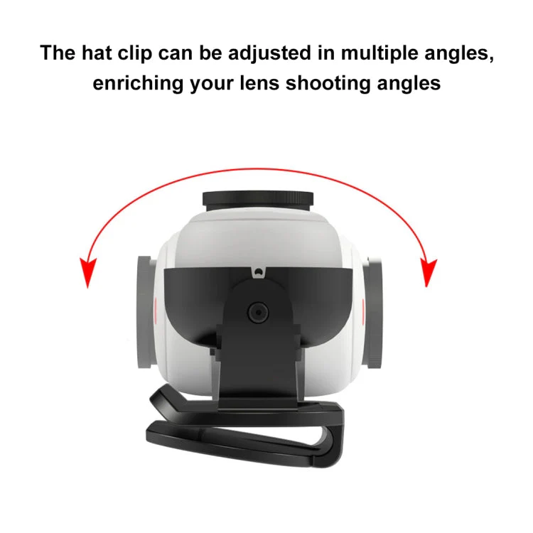 Insta360 GO3 / GO 3S PULUZ Easy Clip Hat Clip Quick Release Clamp Magnetic Frame Fixed Mount - Image 6