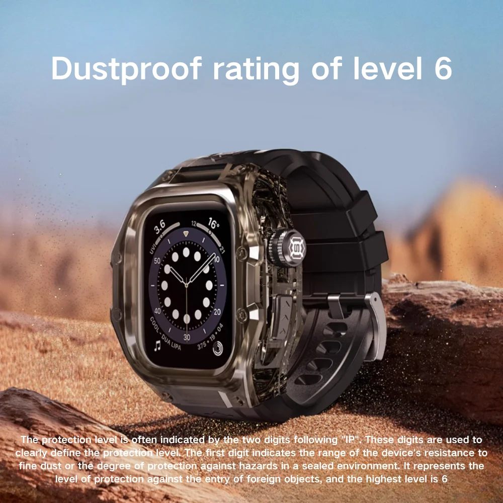 [IP68 Waterproof] Apple Watch Series 4/5/6/SE/7/8/9 41mm 44mm 45mmm - All-in-One Diving & Rainproof Waterproof Watch Band With Shell & Film - Image 4