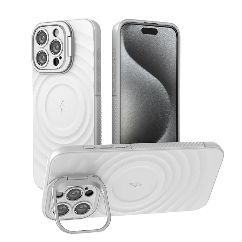 iPhone 15/Plus/Pro/Pro Max MagSafe TPU Case with Camera Stand, Shockproof & Anti-Fingerprint Design - Image 11