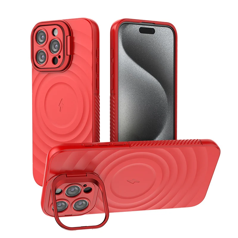 iPhone 15/Plus/Pro/Pro Max MagSafe TPU Case with Camera Stand, Shockproof & Anti-Fingerprint Design - Image 13