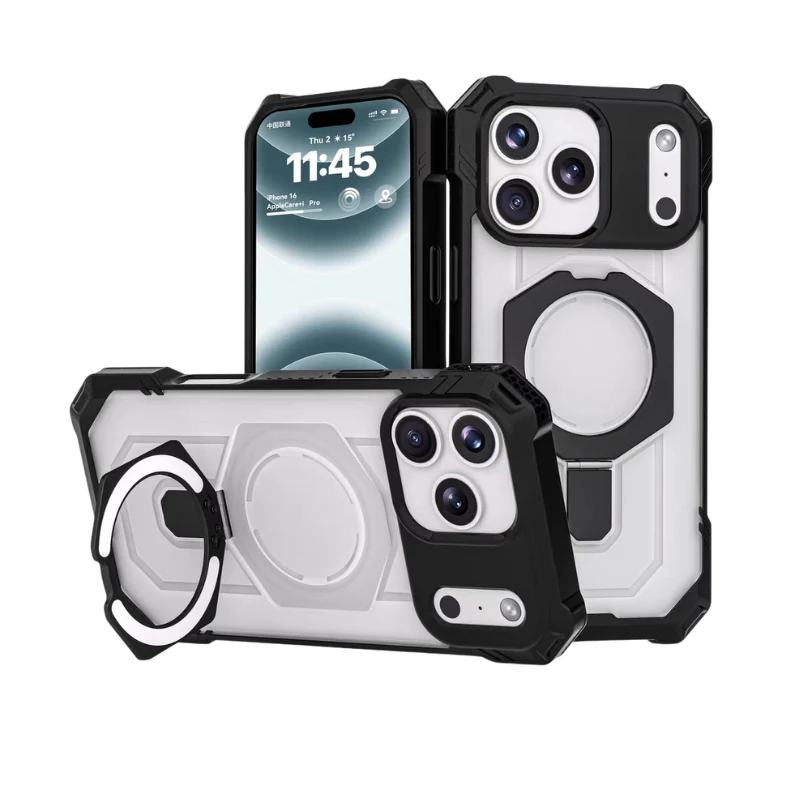 iPhone 17/Air/Pro/Pro Max MagSafe Shockproof Adventure Case with Kickstand - Image 2