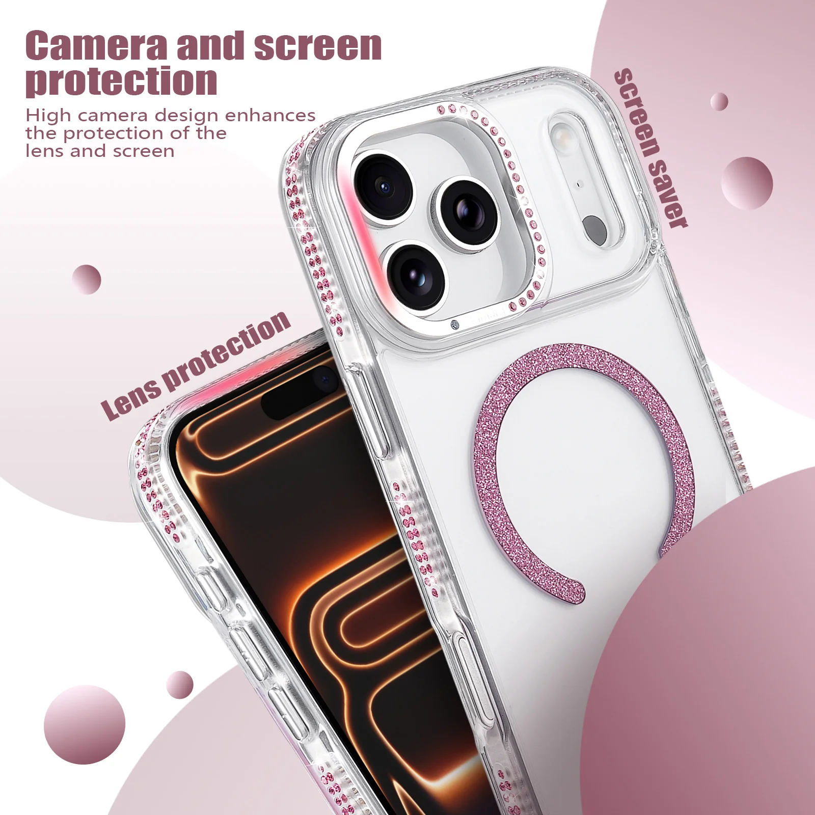 iPhone 17 Air Transparent Slim Shockproof Case with MagSafe Magnetic Ring & Raised Camera Protection - Image 6