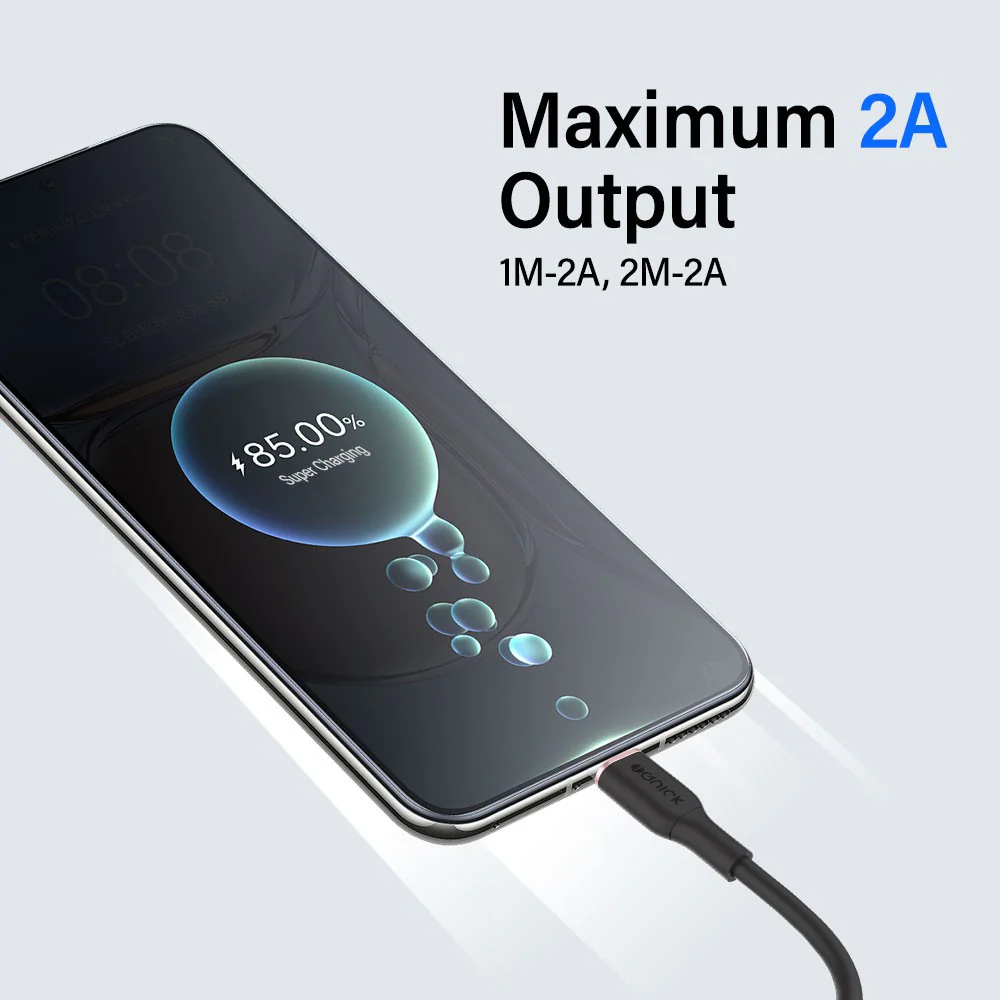 iQuick PowerWire 1 Series TPE Charging Data Cable USB to Micro USB 2m - Image 3