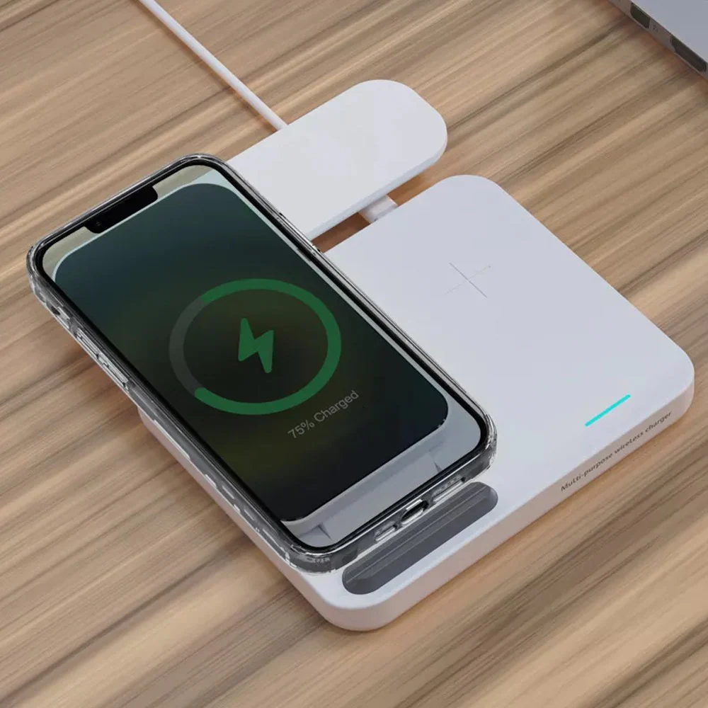 iQuick T5 3 in 1 Multi Functions Wireless Charger Stand - Image 4