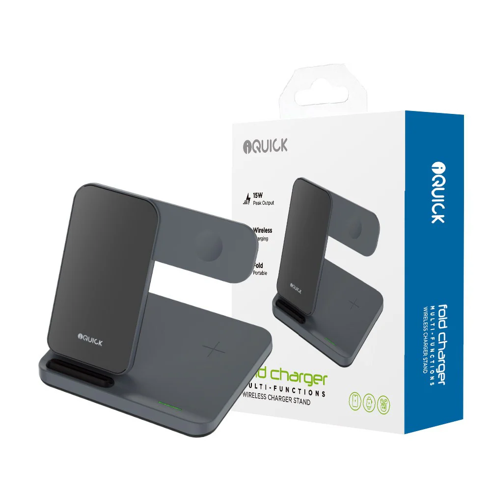 iQuick T5 3 in 1 Multi Functions Wireless Charger Stand - Image 5