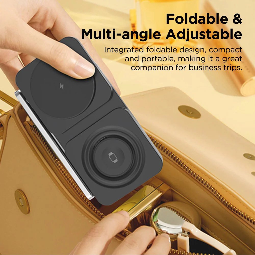 iQuick Twig T6 3 in 1 Foldable Wireless Charger Stand - Image 10