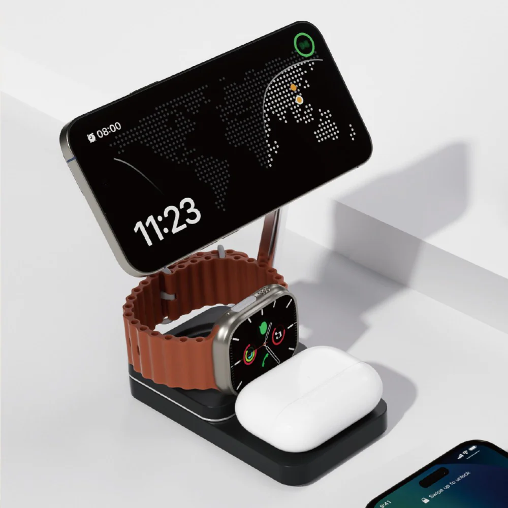 iQuick Twig T6 3 in 1 Foldable Wireless Charger Stand - Image 11