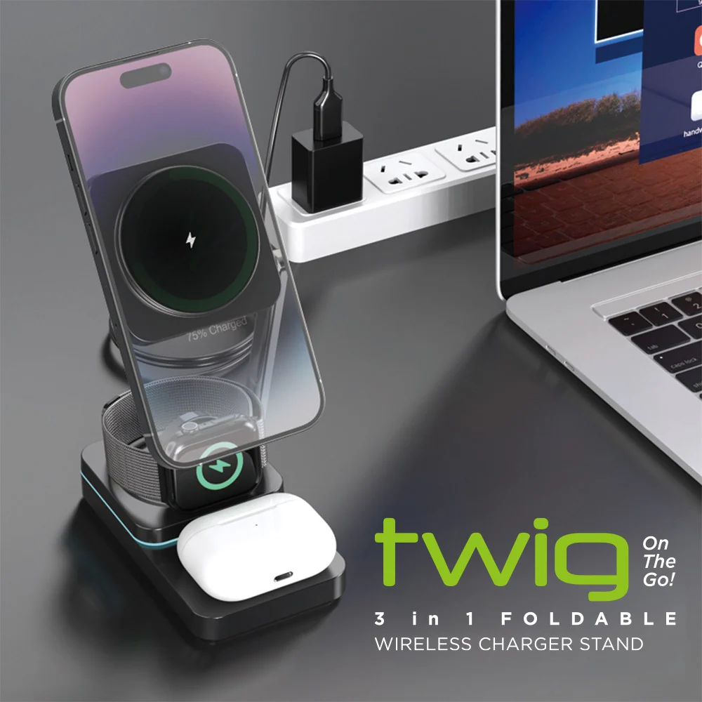 iQuick Twig T6 3 in 1 Foldable Wireless Charger Stand - Image 6