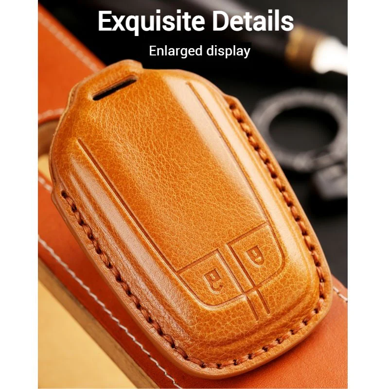 Isuzu Handcrafted Genuine Leather Car Key Fob Case Cover For D-MAX, MU‑X - Image 13