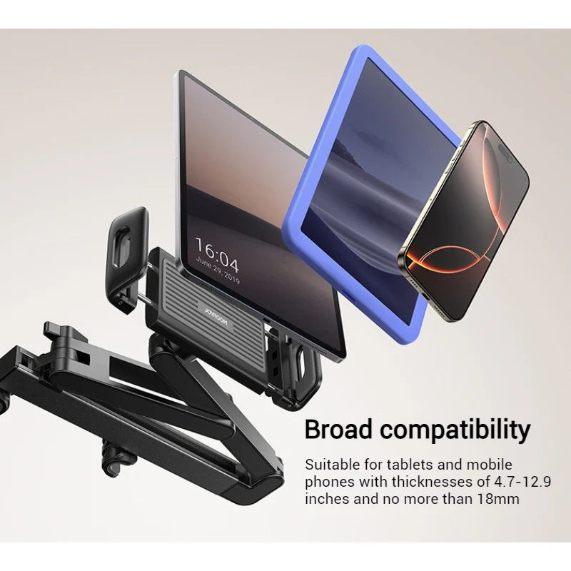 JOYROOM Metal Foldable & Extendable Car Headrest Holder for Phone & Tablet - Image 8