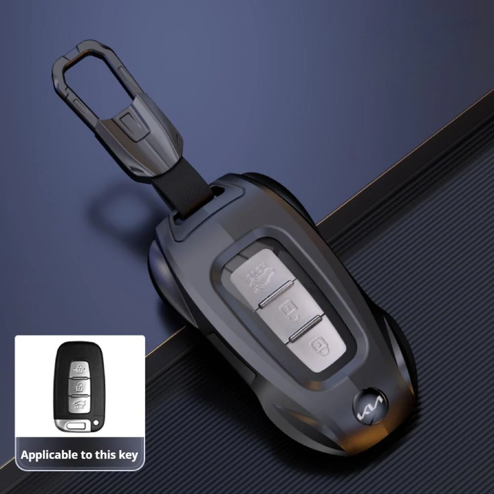 Kia Stylish Metal Car Key Protective Fob Case Cover For K2, K4, K5, Seltos, Sportage, Sonet, Cerato,EV5 - Image 4