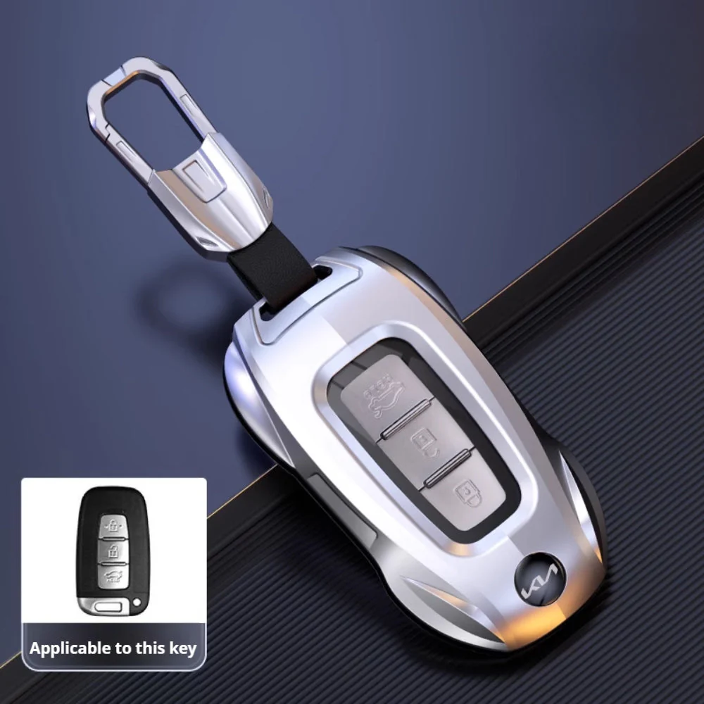 Kia Stylish Metal Car Key Protective Fob Case Cover For K2, K4, K5, Seltos, Sportage, Sonet, Cerato,EV5 - Image 5