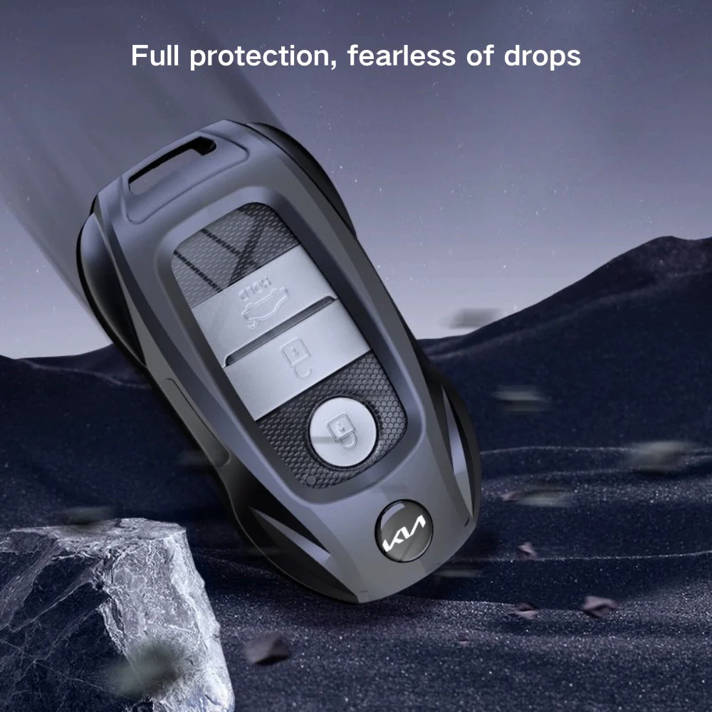Kia Stylish Metal Car Key Protective Fob Case Cover For K2, K4, K5, Seltos, Sportage, Sonet, Cerato,EV5 - Image 8
