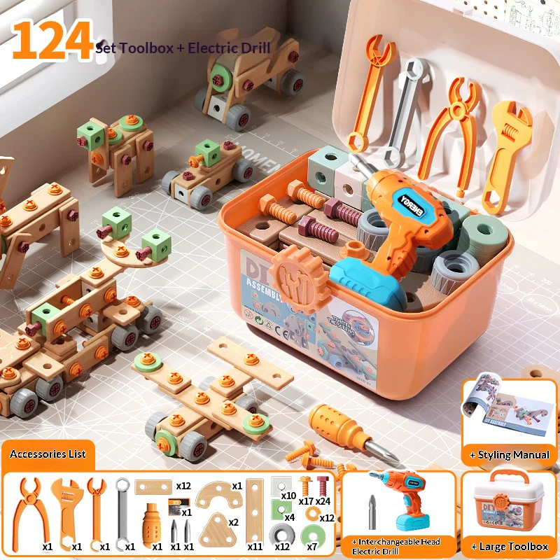 Kids DIY Assembly Construction Tool Set – Creative Building & Parent-Child Interactive Learning Toy - Image 15