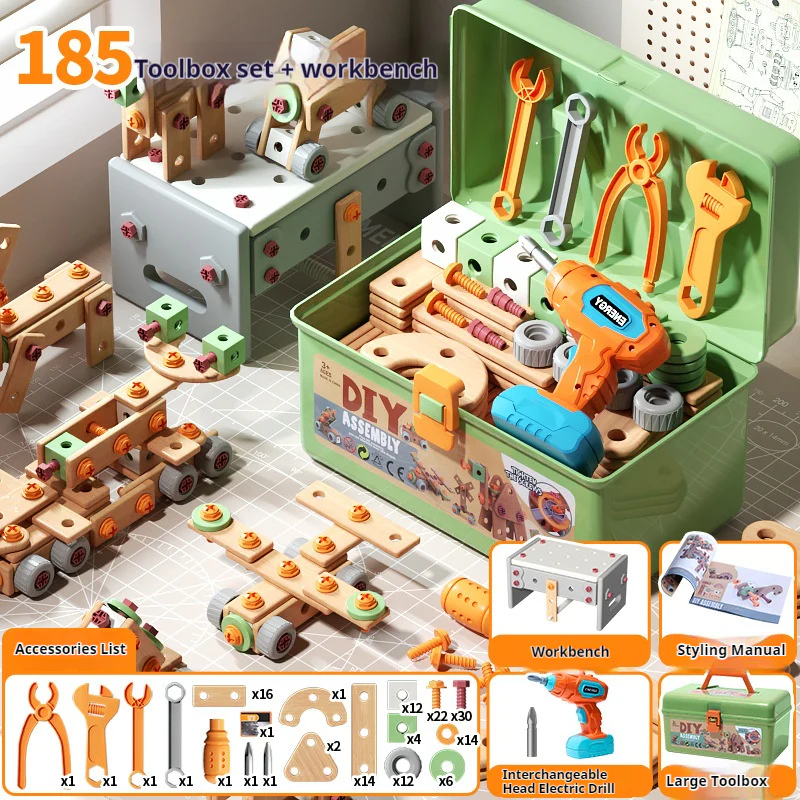 Kids DIY Assembly Construction Tool Set – Creative Building & Parent-Child Interactive Learning Toy - Image 16