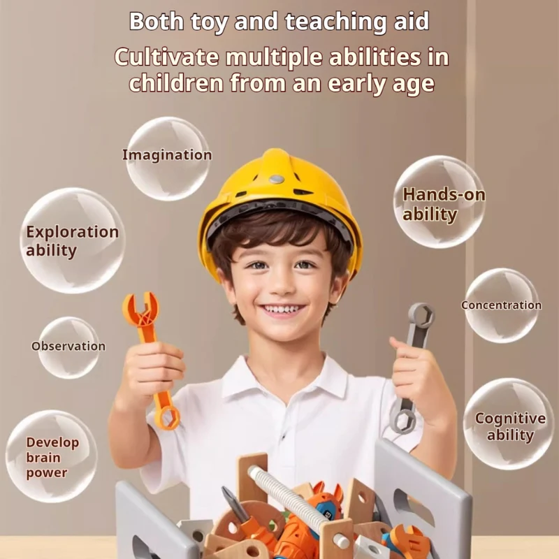 Kids DIY Assembly Construction Tool Set – Creative Building & Parent-Child Interactive Learning Toy - Image 5