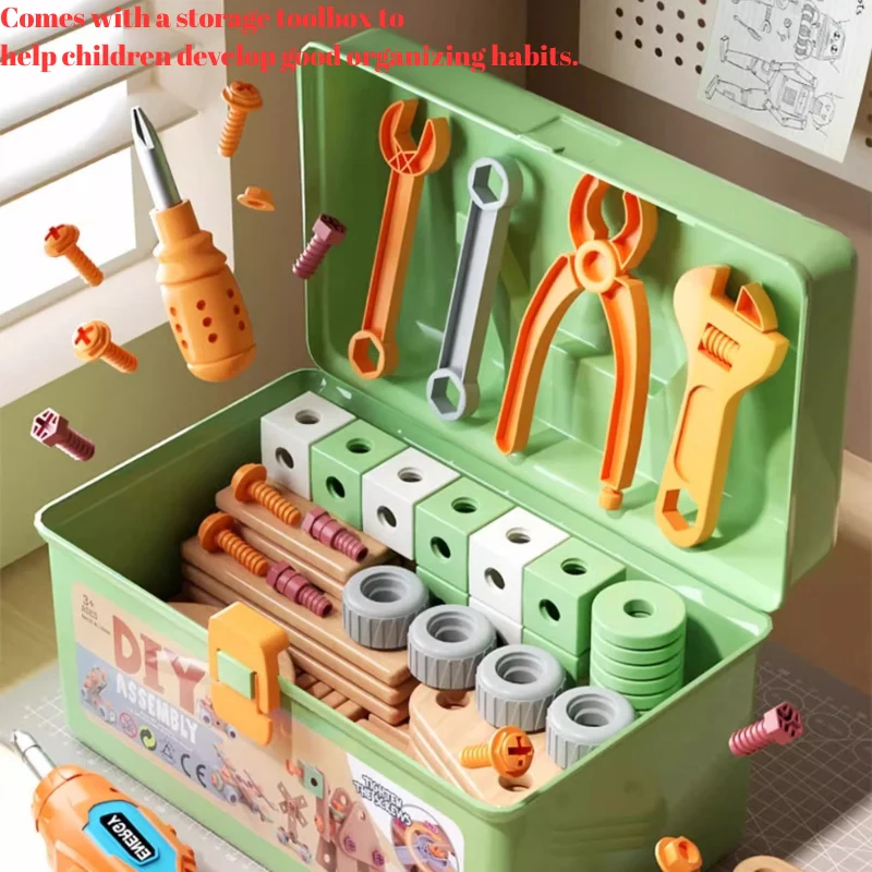 Kids DIY Assembly Construction Tool Set – Creative Building & Parent-Child Interactive Learning Toy - Image 6