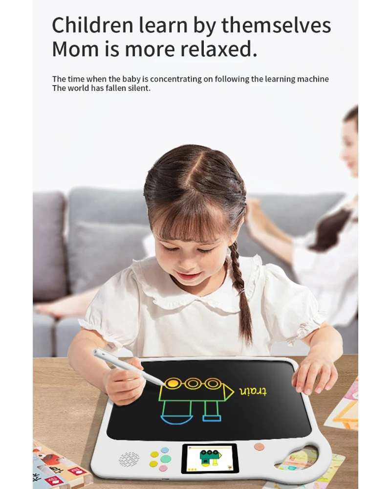 Kids Multifunction Learning Tablet with Anti-Blue Light LCD Screen – Read, Write, Draw & Learn Interactive Educational Toy - Image 14