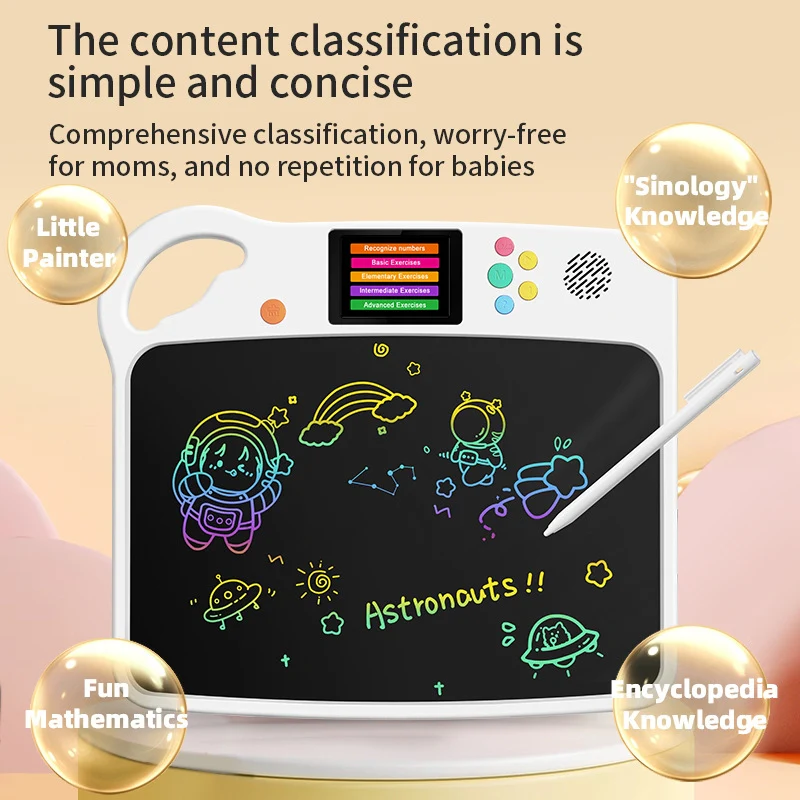 Kids Multifunction Learning Tablet with Anti-Blue Light LCD Screen – Read, Write, Draw & Learn Interactive Educational Toy - Image 2