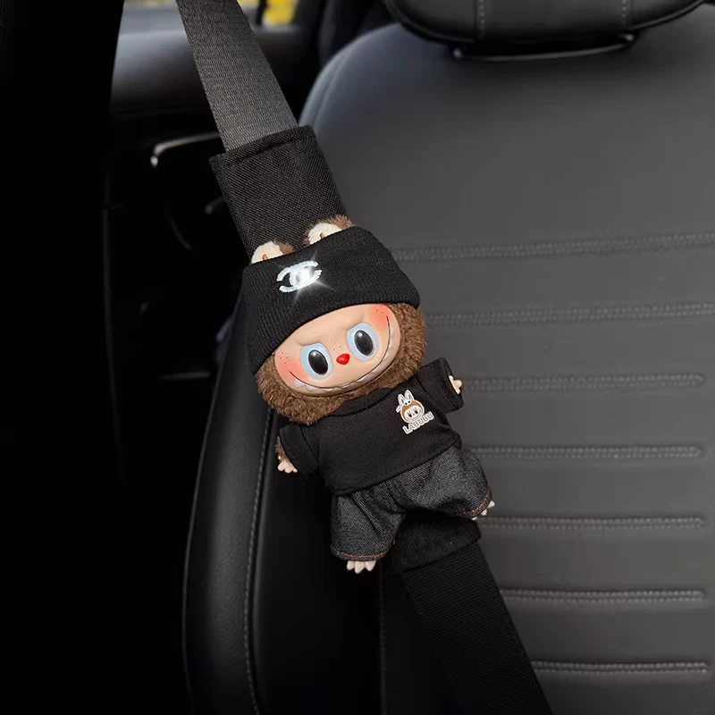 Labubu Cute Plush Car Seatbelt Shoulder Cover