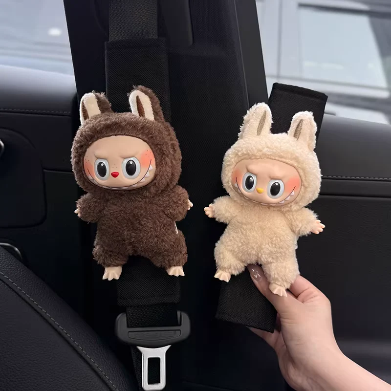Labubu Cute Plush Car Seatbelt Shoulder Cover - Image 10