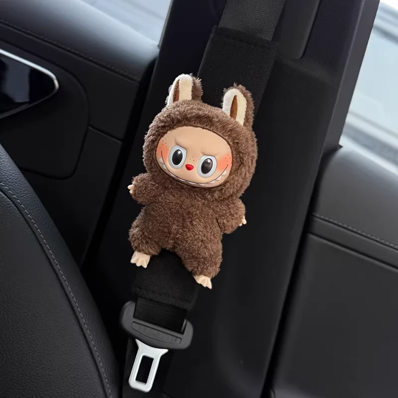Labubu Cute Plush Car Seatbelt Shoulder Cover - Image 4