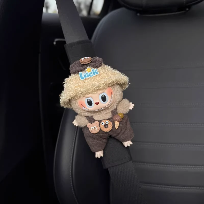 Labubu Cute Plush Car Seatbelt Shoulder Cover - Image 7