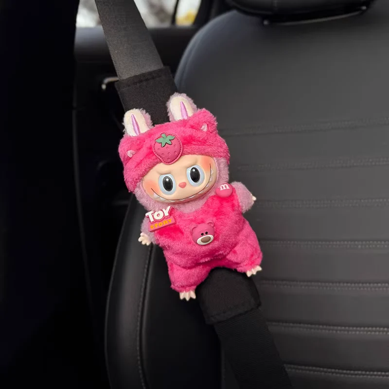 Labubu Cute Plush Car Seatbelt Shoulder Cover - Image 8