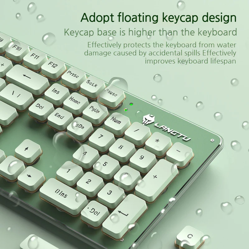 LANGTU L1 Mechanical Wired Backlit Bluetooth Keyboard for Gaming & Office - Image 3