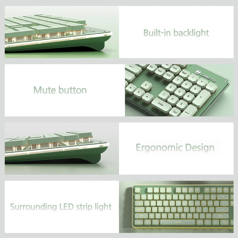 LANGTU L1 Mechanical Wired Backlit Bluetooth Keyboard for Gaming & Office - Image 4