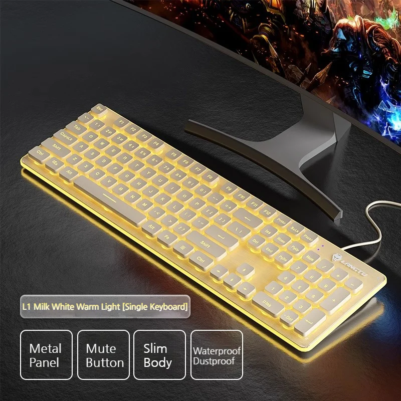 LANGTU L1 Mechanical Wired Backlit Bluetooth Keyboard for Gaming & Office - Image 5