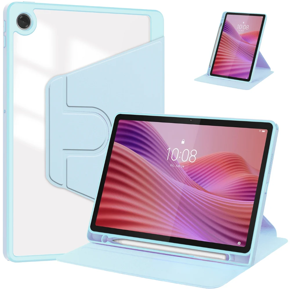 Lenovo Idea Tab 11” 2025 (TB336FU/TB336ZU) - Silicone 360-Degree Rotating Smart Sleep Drop-Proof Case - Image 10