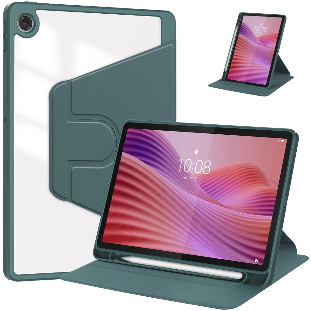 Lenovo Idea Tab 11” 2025 (TB336FU/TB336ZU) - Silicone 360-Degree Rotating Smart Sleep Drop-Proof Case - Image 11