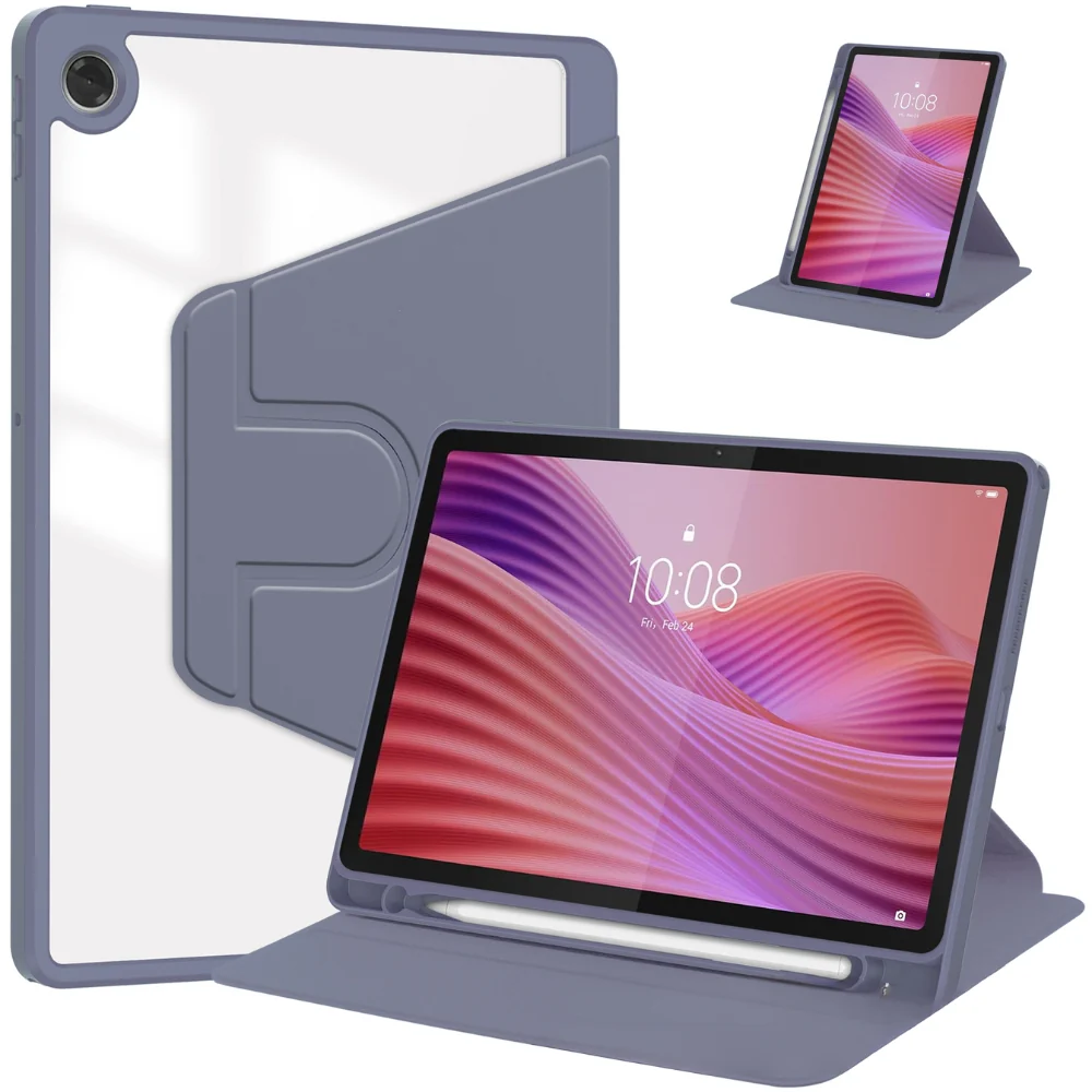 Lenovo Idea Tab 11” 2025 (TB336FU/TB336ZU) - Silicone 360-Degree Rotating Smart Sleep Drop-Proof Case - Image 12