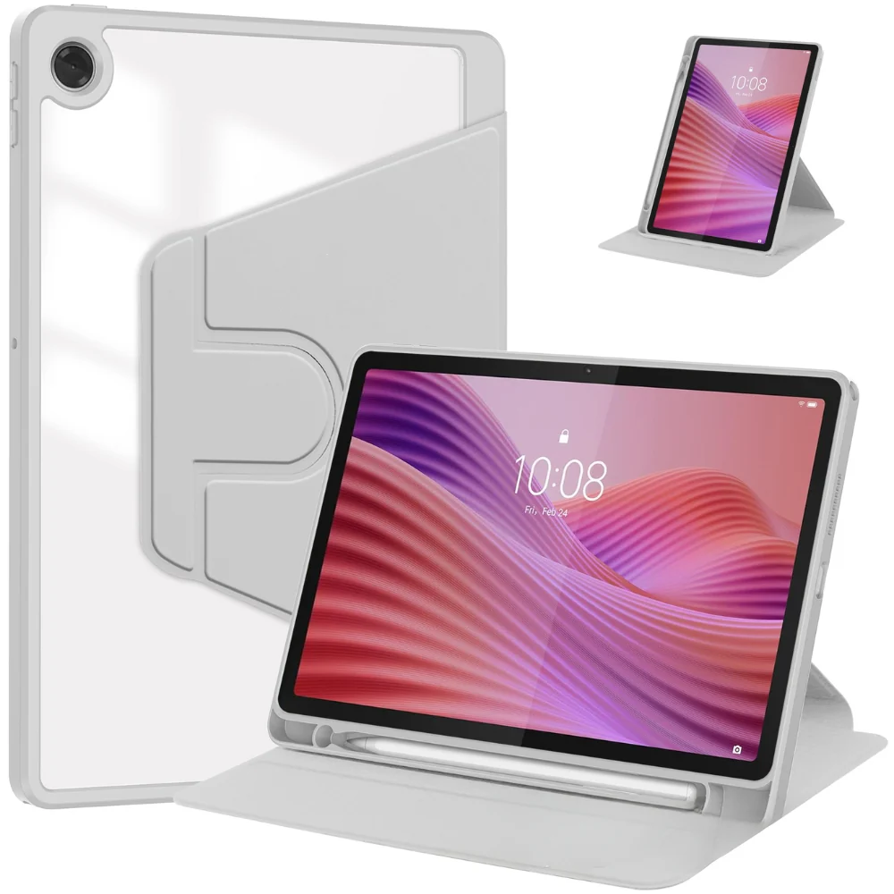 Lenovo Idea Tab 11” 2025 (TB336FU/TB336ZU) - Silicone 360-Degree Rotating Smart Sleep Drop-Proof Case - Image 8
