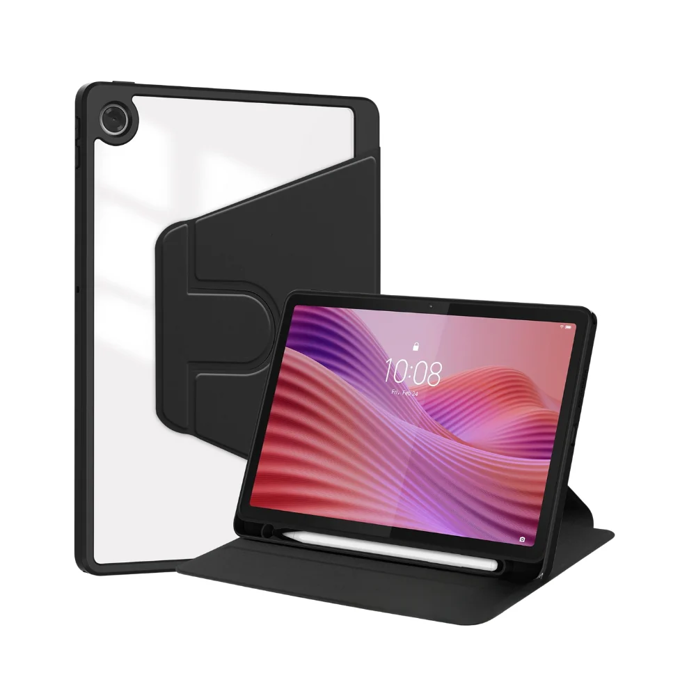 Lenovo Idea Tab 11” 2025 (TB336FU/TB336ZU) - Silicone 360-Degree Rotating Smart Sleep Drop-Proof Case