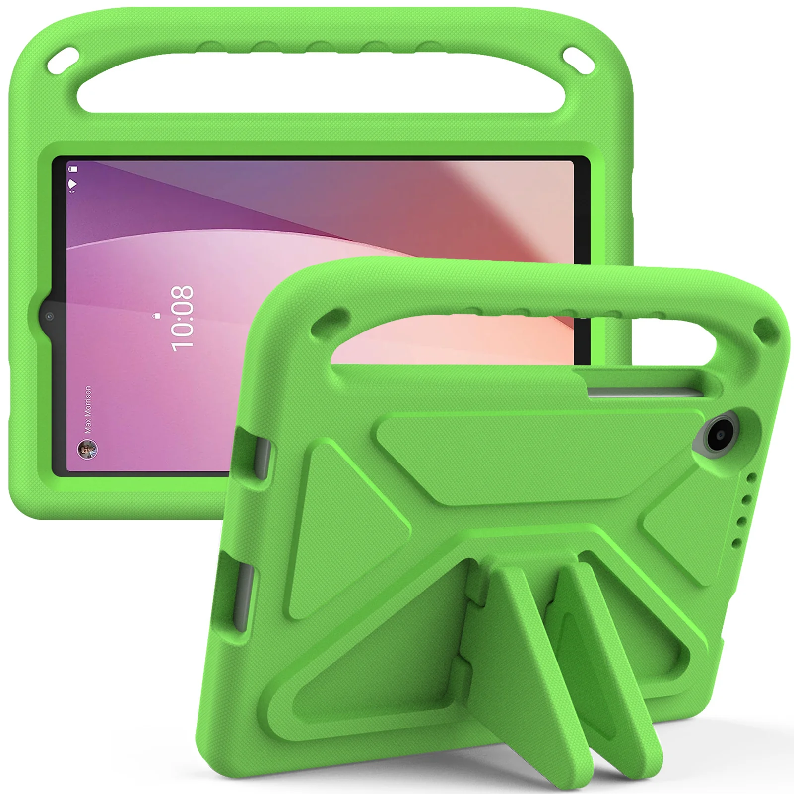 Lenovo Tab M10 HD (2nd Gen) 10.1" Inch (TB-X306F/TB-X306X) - King Kong Hand Silicone Heavy Duty Series Case With Stand - Image 4