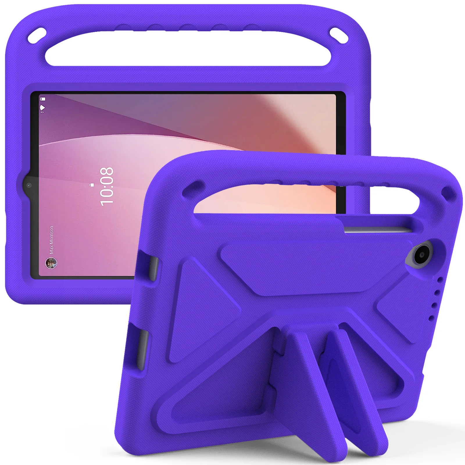 Lenovo Tab M10 HD (2nd Gen) 10.1" Inch (TB-X306F/TB-X306X) - King Kong Hand Silicone Heavy Duty Series Case With Stand - Image 5