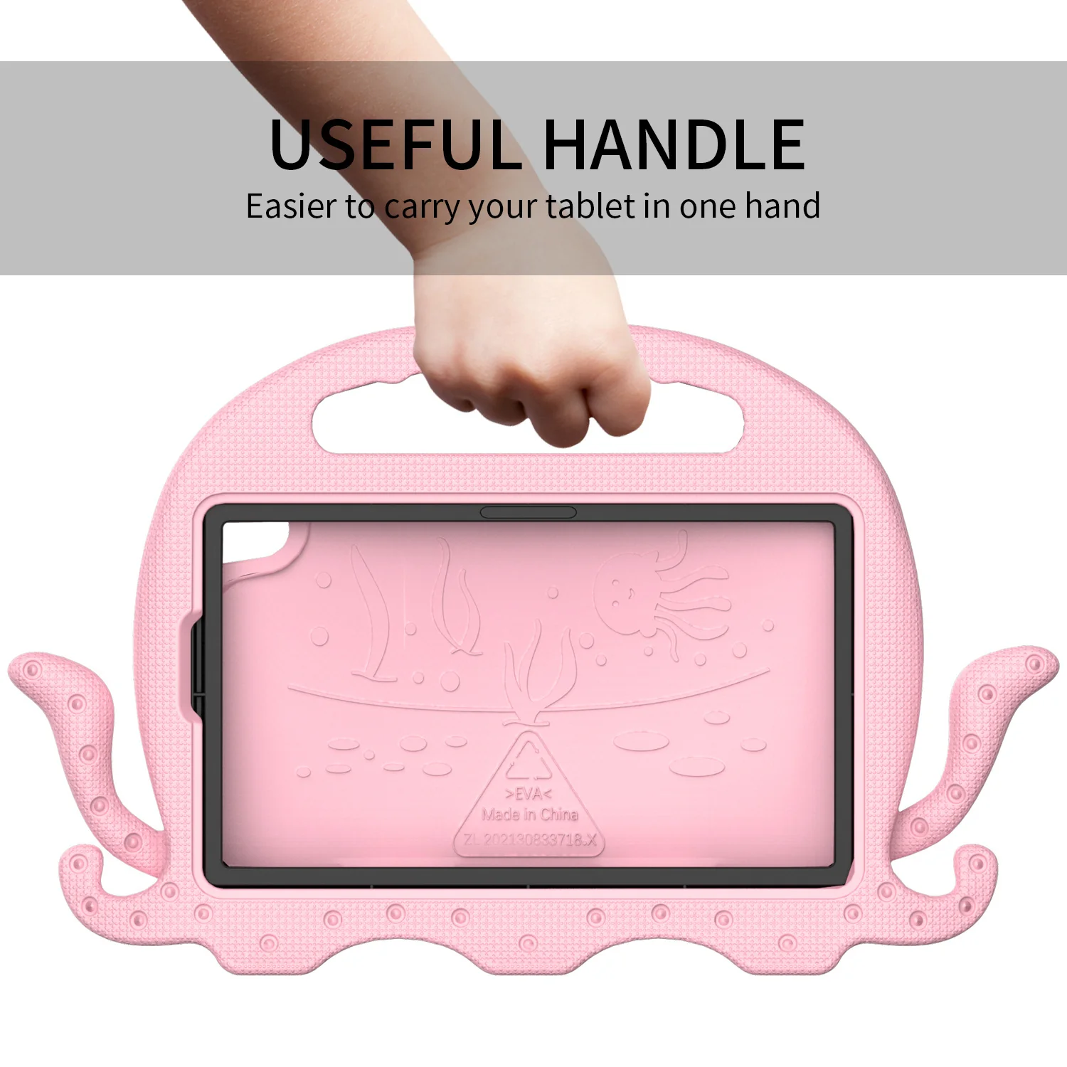 Lenovo Tab M10 10.6" inch 2023 (TB-360FU) - Hand-carry Children Cartoon Octopus Shockproof Heavy Duty Series Case - Image 8