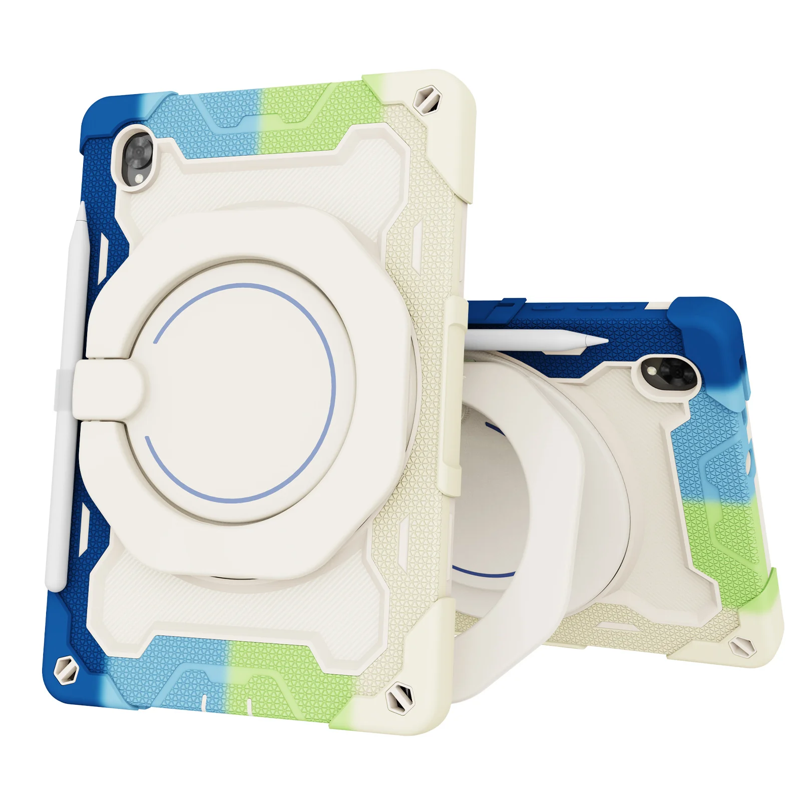 Lenovo Tab M8 (HD/FHD/3rd Gen) 8.0" inch - Silicone + PC Heavy Duty Series Case With 360° Rotating Stand - Image 10