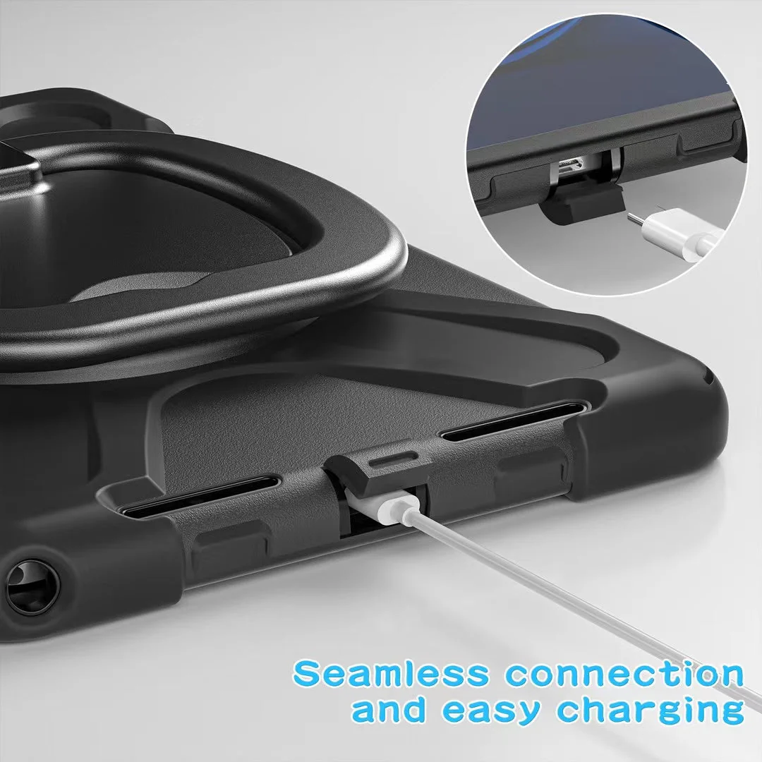 Lenovo Tab M11 11.0" 2024 (TB-330XU/330FU) - 360 Rotation Ring Holder Heavy Duty Kid Friendly Handle Case - Image 3