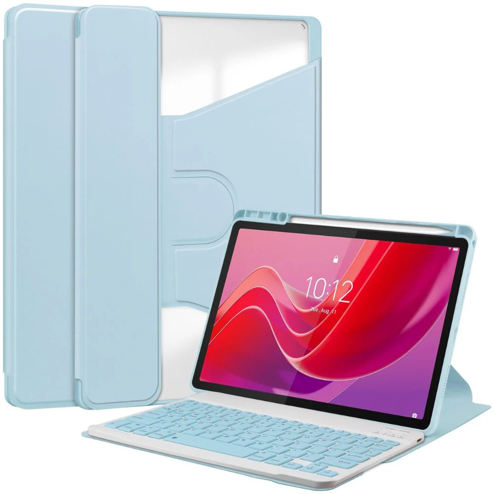Lenovo Tab M11 11.0" 2024 (TB-330XU/330FU) - Detachable Wireless Touchpad Keyboard Case With RGB Backlight - Image 10