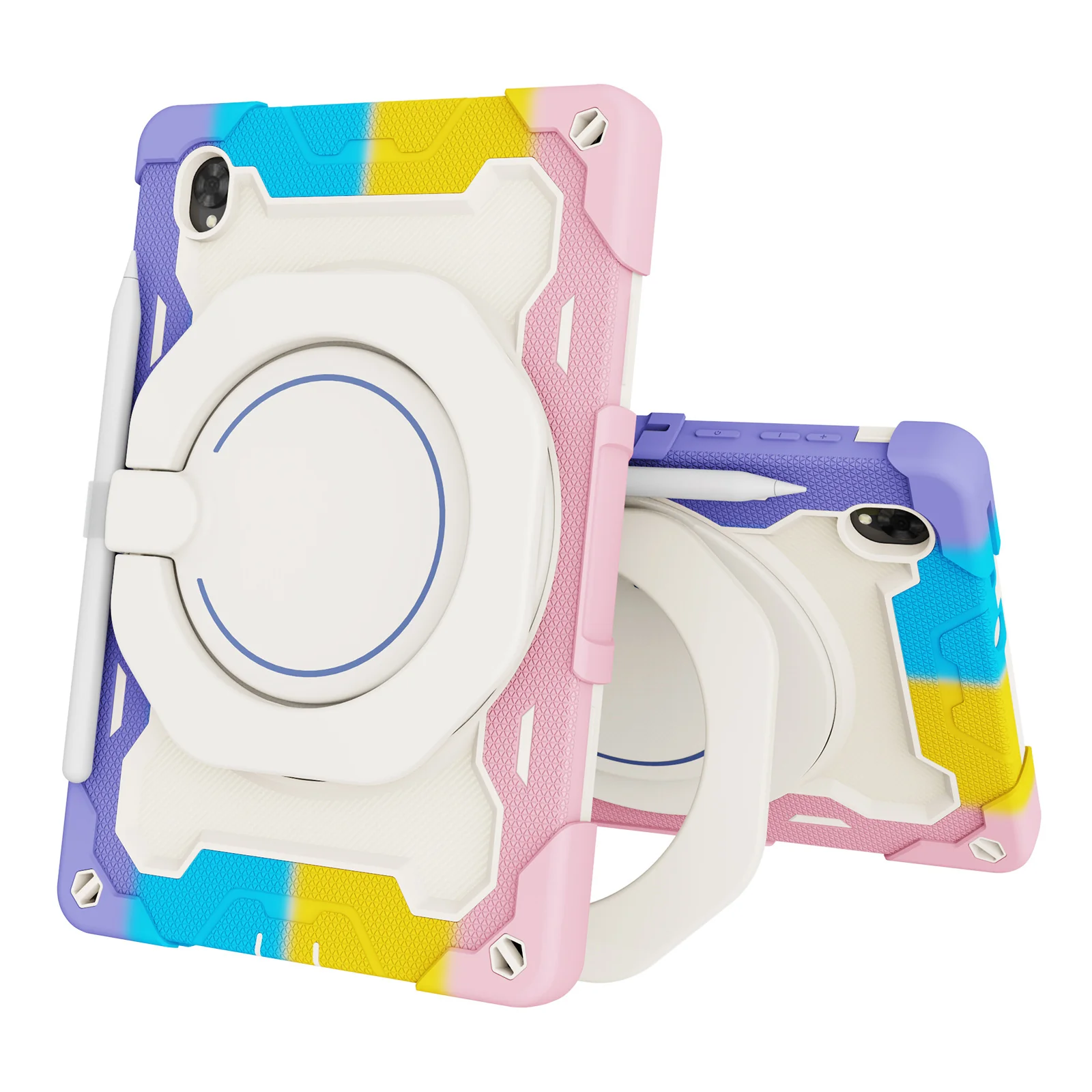 Lenovo Tab M11/K11 11.0" inch 2024 - Silicone + PC Heavy Duty Series Case With 360° Rotating Stand