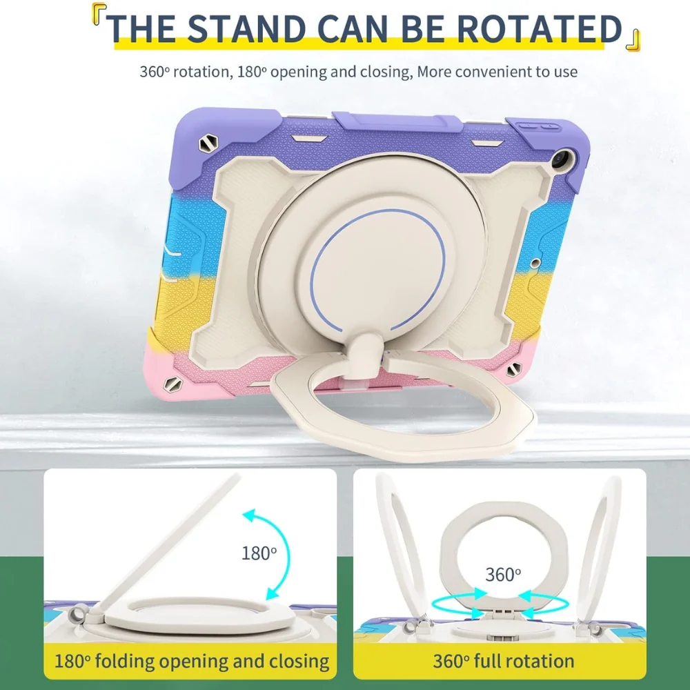 Lenovo Tab M11/K11 11.0" inch 2024 - Silicone + PC Heavy Duty Series Case With 360° Rotating Stand - Image 4